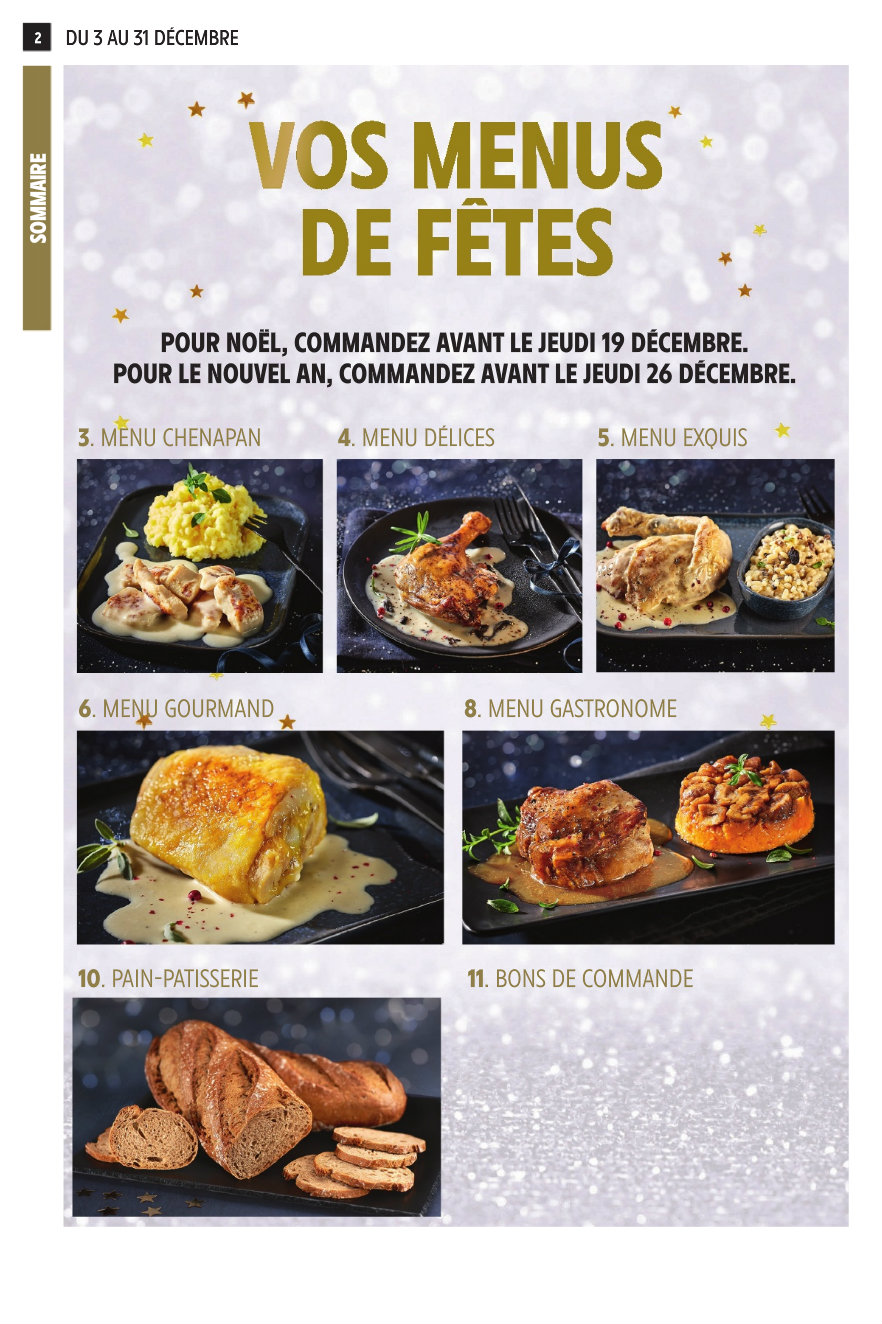 Intermarché Menu De Noel Idee Cadeau Noel