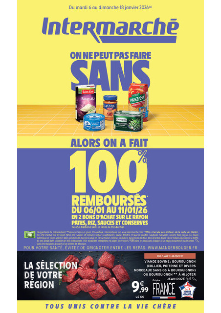 Découvrez nos offres de la semaine – Du mardi 6 au dimanche 18 janvier 2026 Intermarché Givet