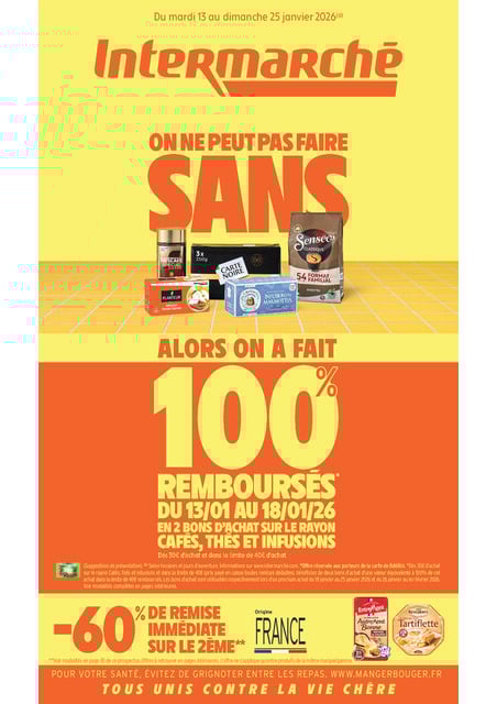Découvrez nos offres de la semaine – Du mardi 13 au dimanche 25 janvier 2026 Intermarché Givet