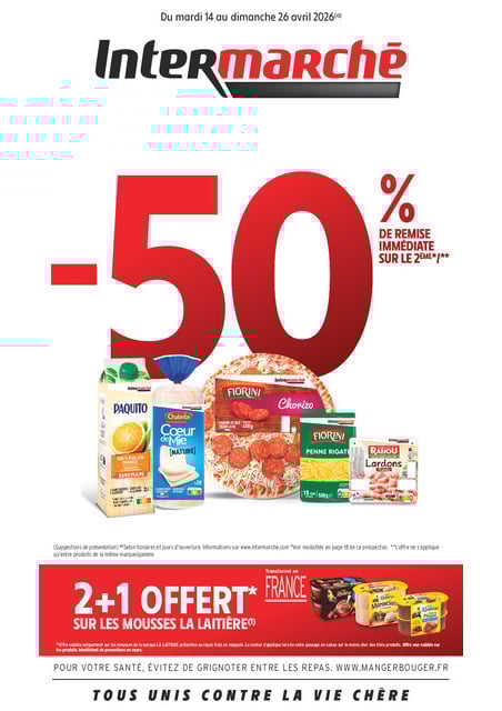 Découvrez nos offres de la semaine – Du mardi 14 au dimanche 26 avril 2026 Intermarché Givet