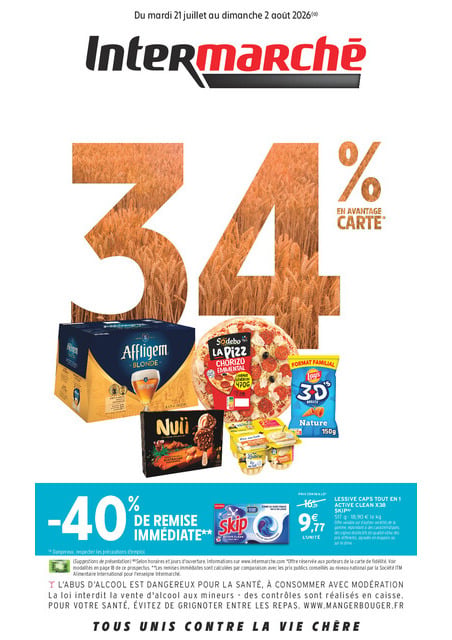Découvrez nos offres de la semaine – Du mardi 21 juillet au dimanche 2 août 2026 Intermarché Givet