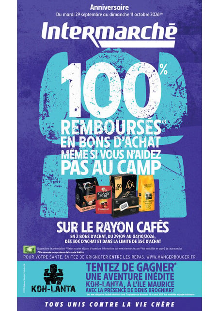 C’est toujours notre anniversaire ! – Du mardi 29 septembre au dimanche 11 octobre 2026 Intermarché Givet